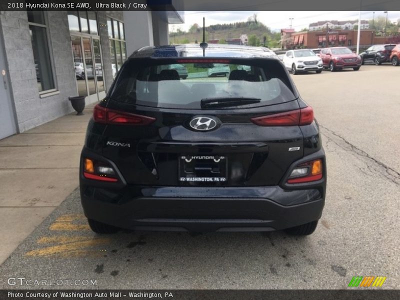 Ultra Black / Gray 2018 Hyundai Kona SE AWD