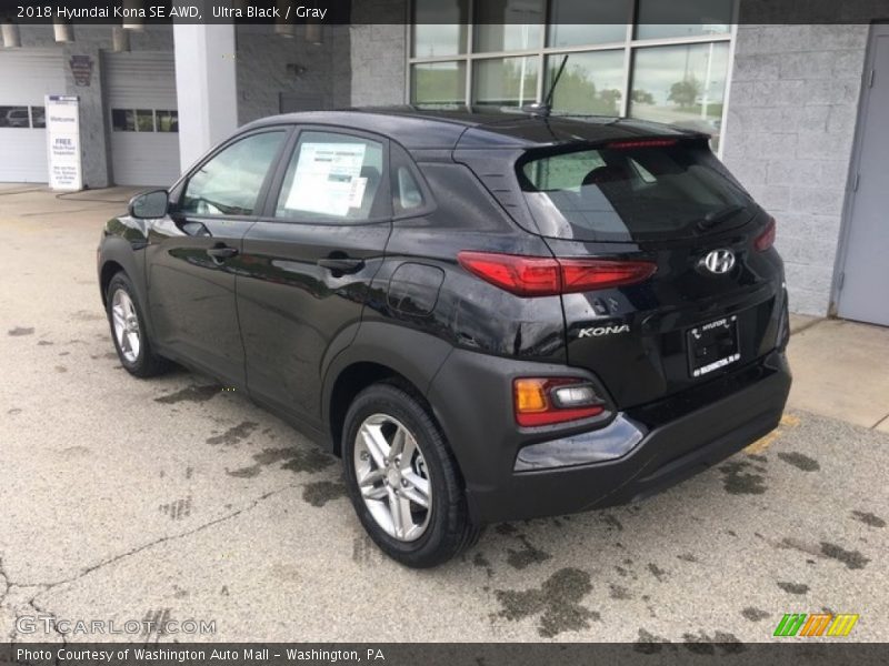 Ultra Black / Gray 2018 Hyundai Kona SE AWD