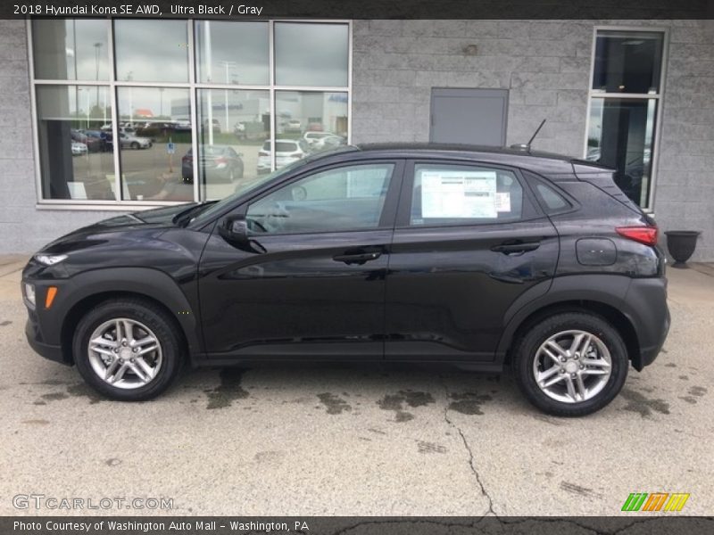Ultra Black / Gray 2018 Hyundai Kona SE AWD