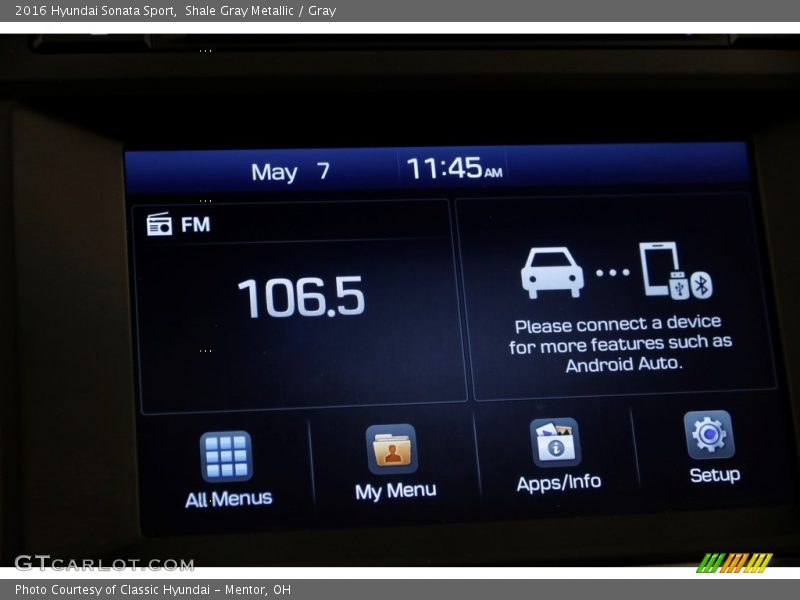 Shale Gray Metallic / Gray 2016 Hyundai Sonata Sport