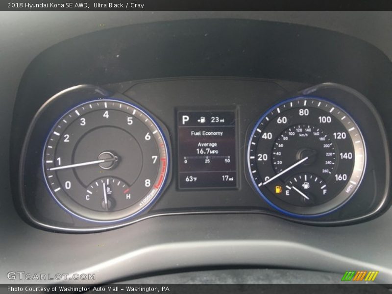 Ultra Black / Gray 2018 Hyundai Kona SE AWD