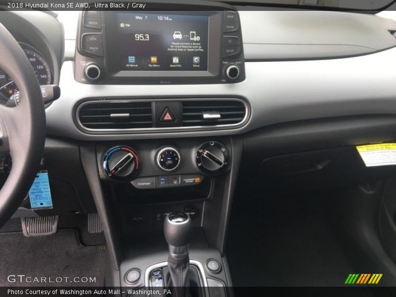 Ultra Black / Gray 2018 Hyundai Kona SE AWD