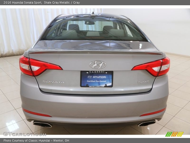 Shale Gray Metallic / Gray 2016 Hyundai Sonata Sport