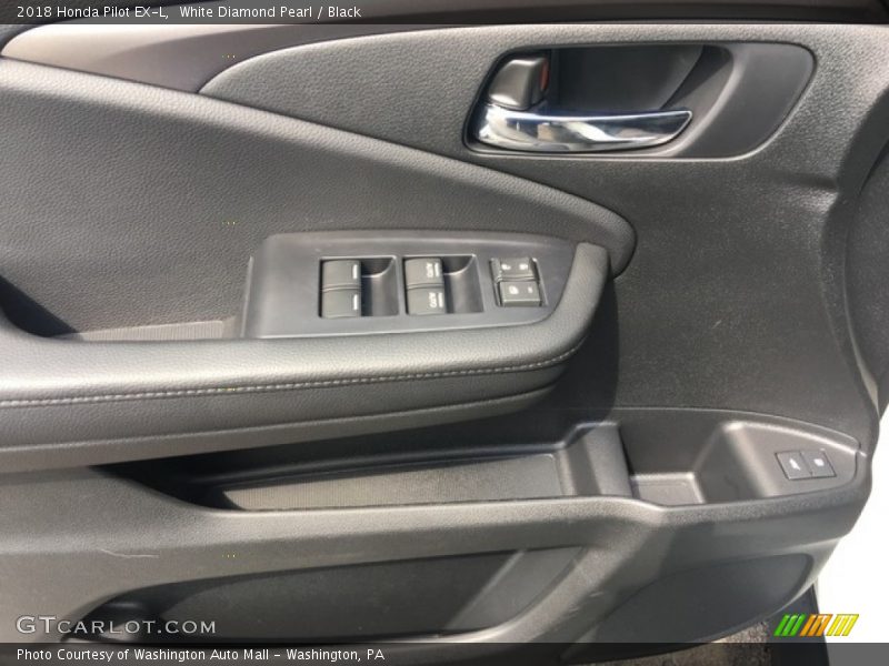 White Diamond Pearl / Black 2018 Honda Pilot EX-L