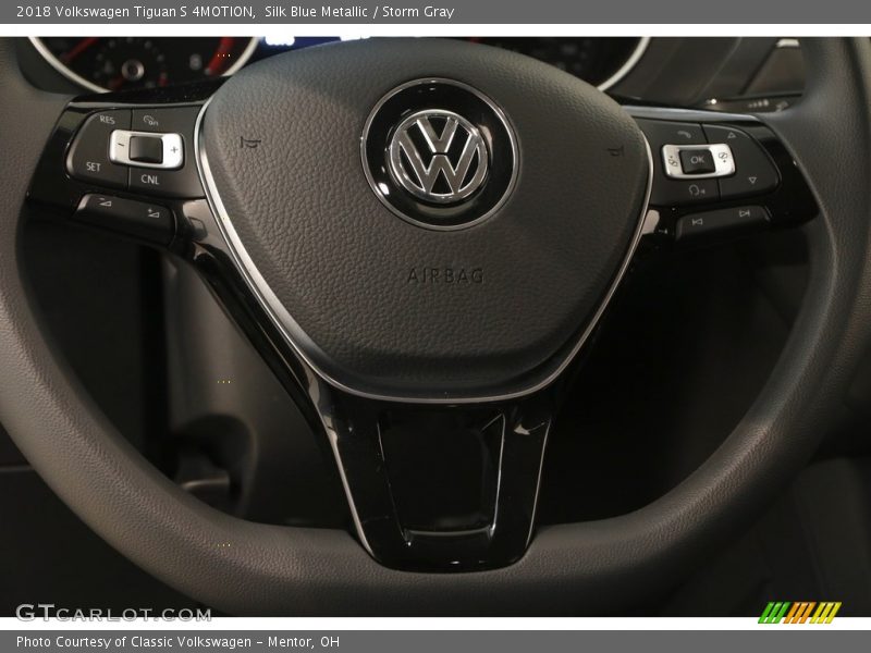 Silk Blue Metallic / Storm Gray 2018 Volkswagen Tiguan S 4MOTION