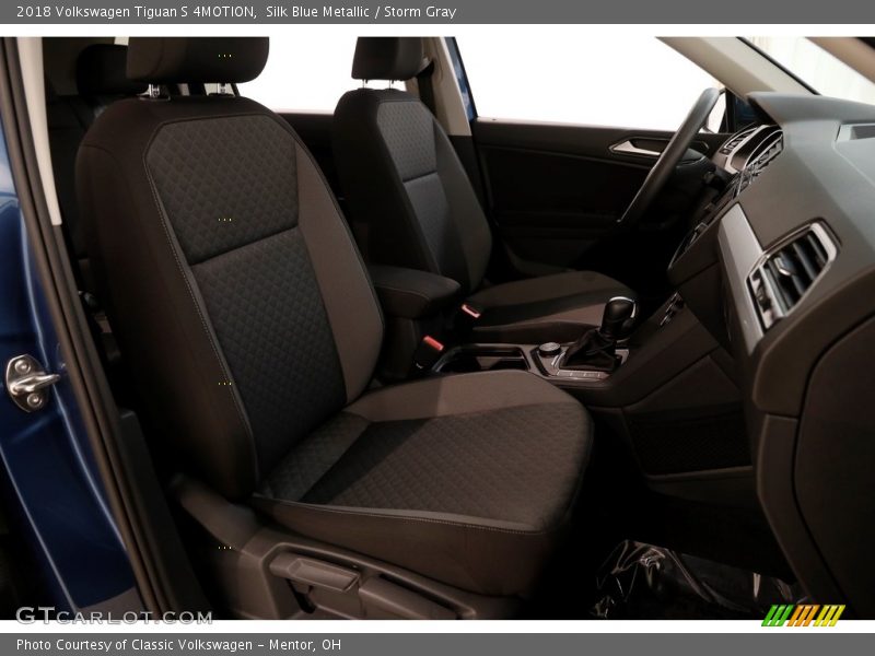 Silk Blue Metallic / Storm Gray 2018 Volkswagen Tiguan S 4MOTION