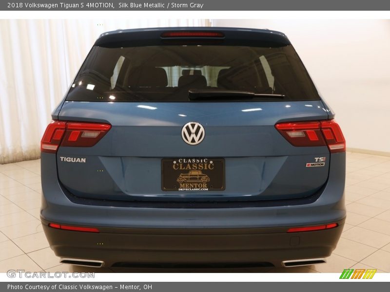 Silk Blue Metallic / Storm Gray 2018 Volkswagen Tiguan S 4MOTION