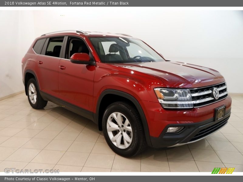 Fortana Red Metallic / Titan Black 2018 Volkswagen Atlas SE 4Motion