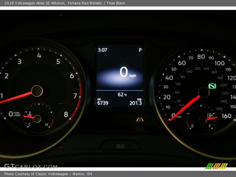  2018 Atlas SE 4Motion SE 4Motion Gauges