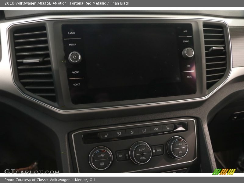 Fortana Red Metallic / Titan Black 2018 Volkswagen Atlas SE 4Motion