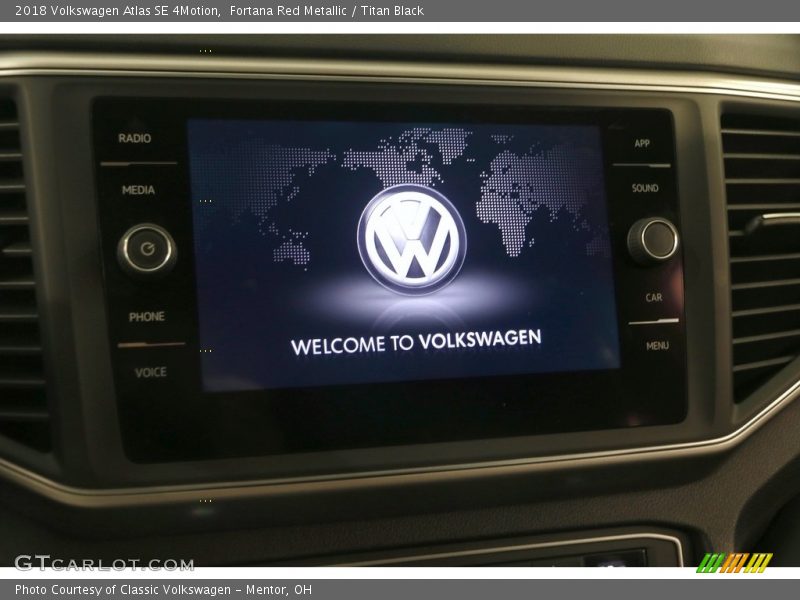 Fortana Red Metallic / Titan Black 2018 Volkswagen Atlas SE 4Motion