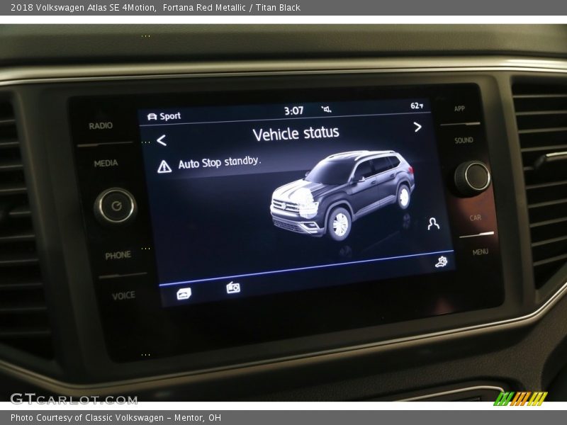 Fortana Red Metallic / Titan Black 2018 Volkswagen Atlas SE 4Motion
