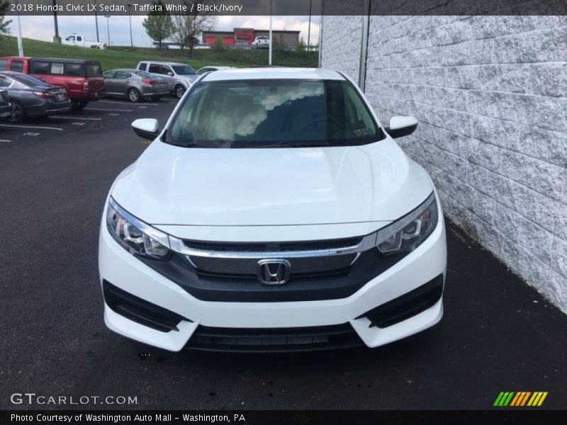 Taffeta White / Black/Ivory 2018 Honda Civic LX Sedan