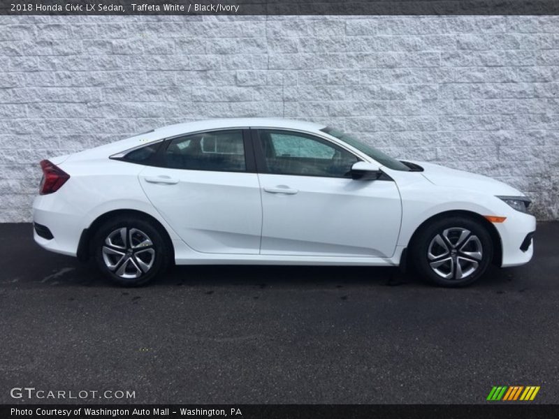 Taffeta White / Black/Ivory 2018 Honda Civic LX Sedan