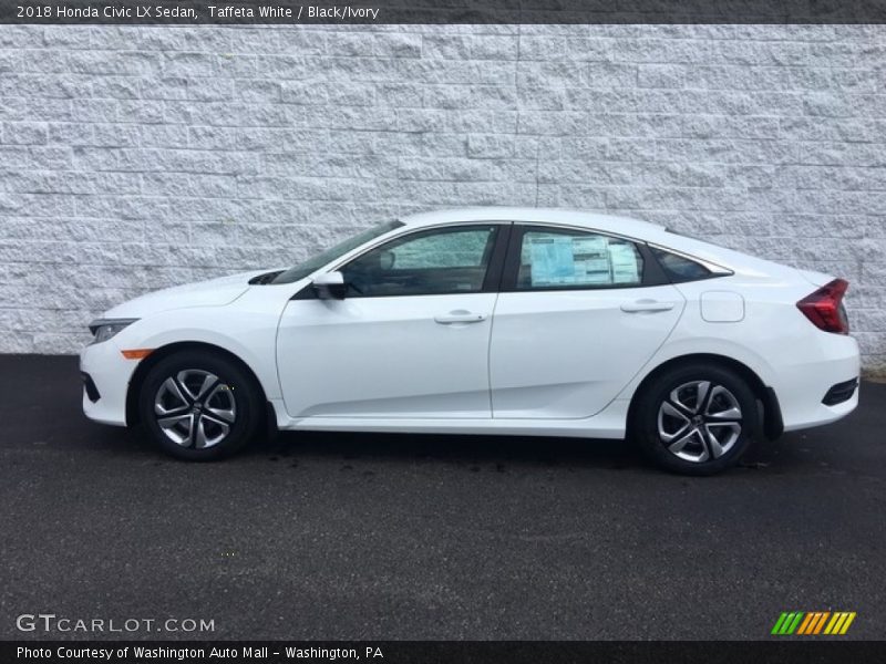 Taffeta White / Black/Ivory 2018 Honda Civic LX Sedan