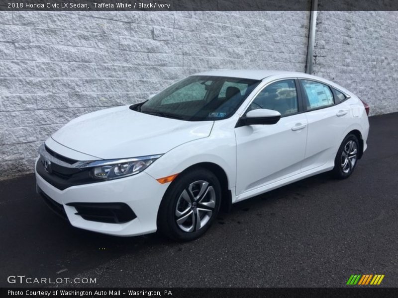 Taffeta White / Black/Ivory 2018 Honda Civic LX Sedan