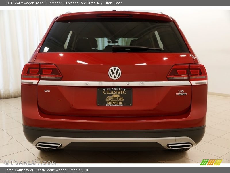 Fortana Red Metallic / Titan Black 2018 Volkswagen Atlas SE 4Motion