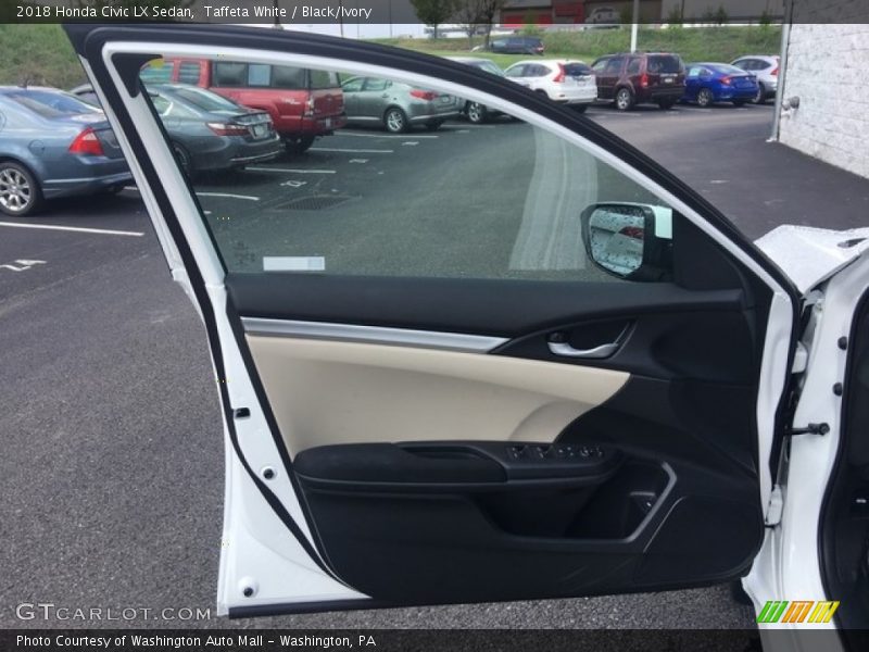 Taffeta White / Black/Ivory 2018 Honda Civic LX Sedan