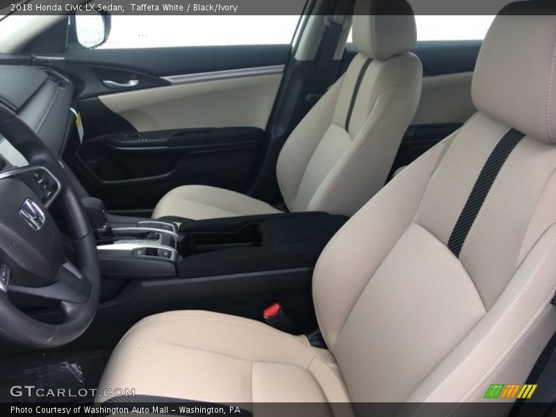 Taffeta White / Black/Ivory 2018 Honda Civic LX Sedan