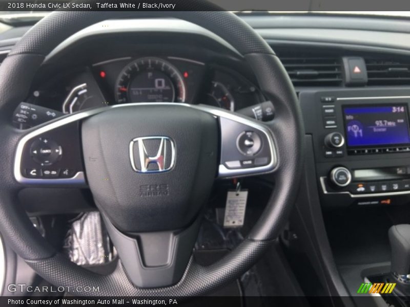 Taffeta White / Black/Ivory 2018 Honda Civic LX Sedan