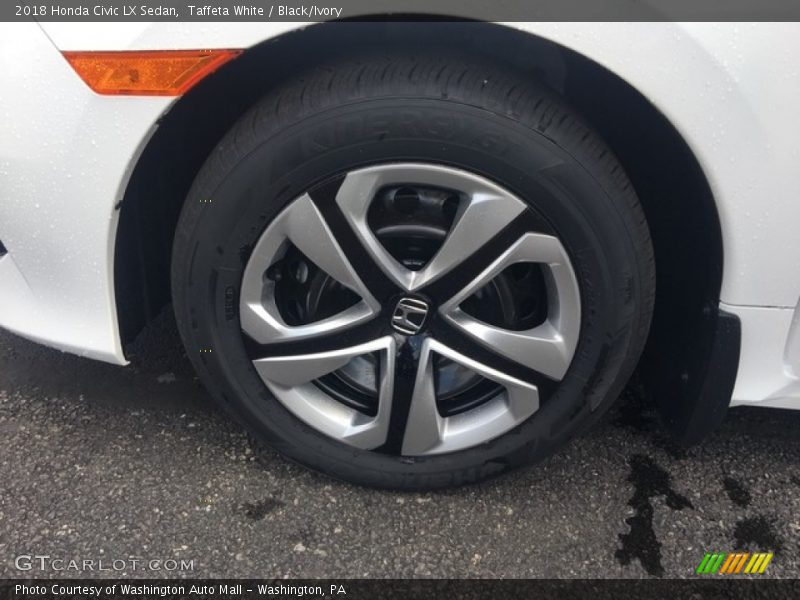 Taffeta White / Black/Ivory 2018 Honda Civic LX Sedan