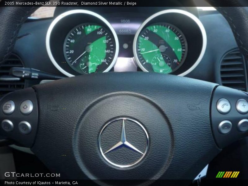 Diamond Silver Metallic / Beige 2005 Mercedes-Benz SLK 350 Roadster