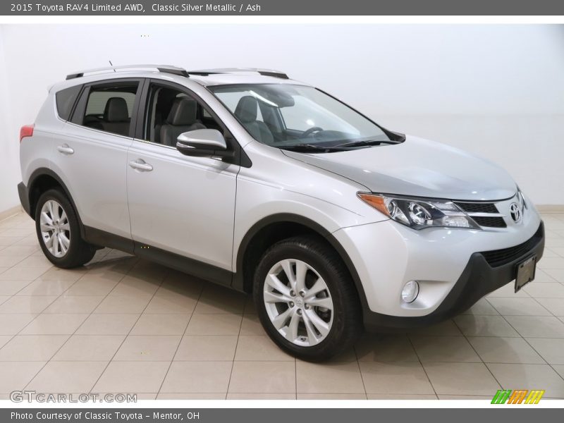 Classic Silver Metallic / Ash 2015 Toyota RAV4 Limited AWD
