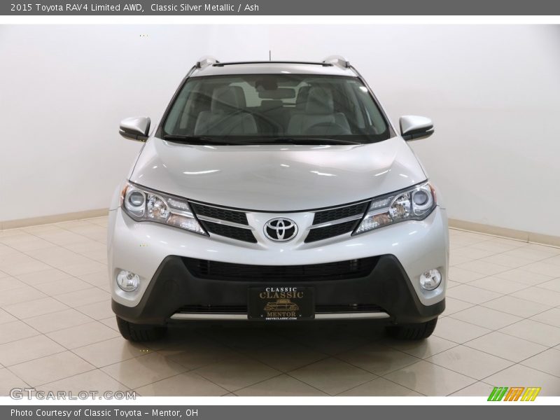 Classic Silver Metallic / Ash 2015 Toyota RAV4 Limited AWD