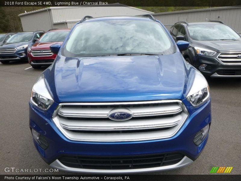 Lightning Blue / Charcoal Black 2018 Ford Escape SE 4WD