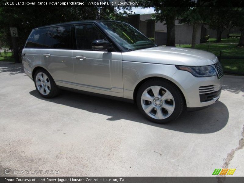 Aruba Metallic / Ebony/Ivory 2018 Land Rover Range Rover Supercharged