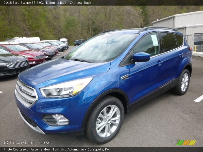 Lightning Blue / Charcoal Black 2018 Ford Escape SE 4WD