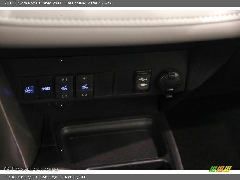 Classic Silver Metallic / Ash 2015 Toyota RAV4 Limited AWD