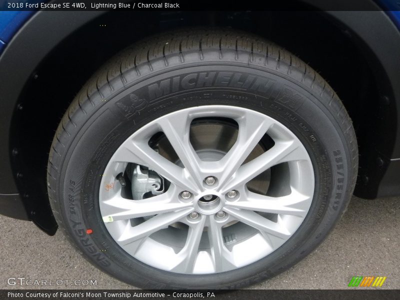 Lightning Blue / Charcoal Black 2018 Ford Escape SE 4WD