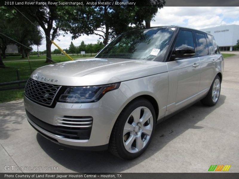 Aruba Metallic / Ebony/Ivory 2018 Land Rover Range Rover Supercharged