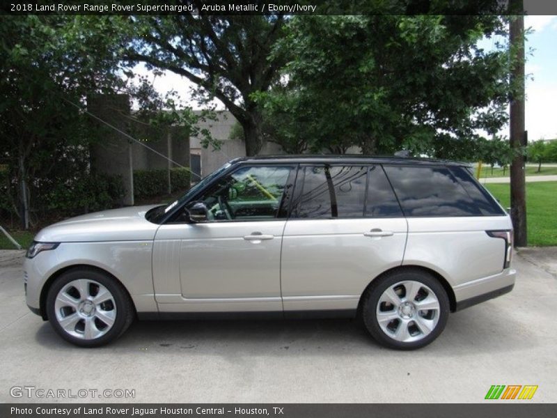 Aruba Metallic / Ebony/Ivory 2018 Land Rover Range Rover Supercharged