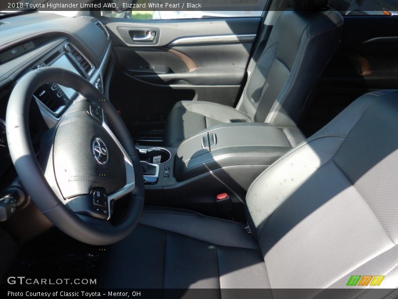 Blizzard White Pearl / Black 2018 Toyota Highlander Limited AWD