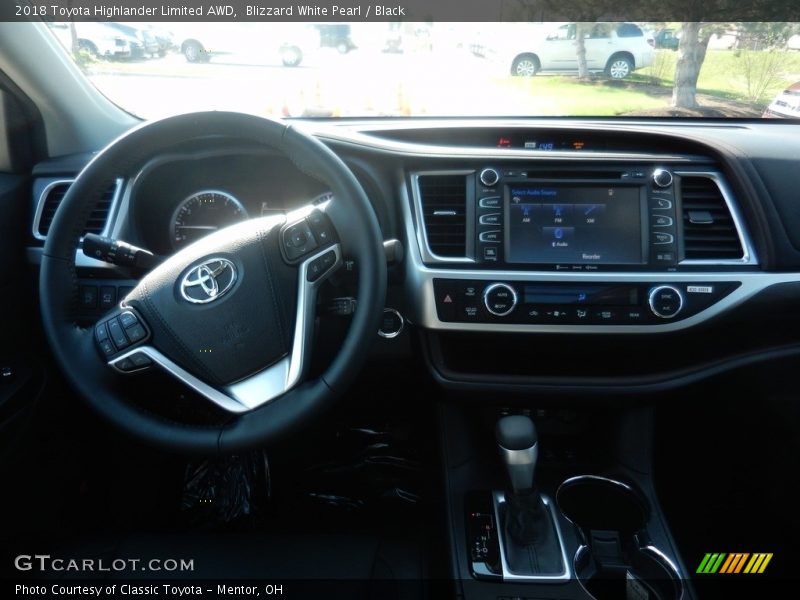 Blizzard White Pearl / Black 2018 Toyota Highlander Limited AWD