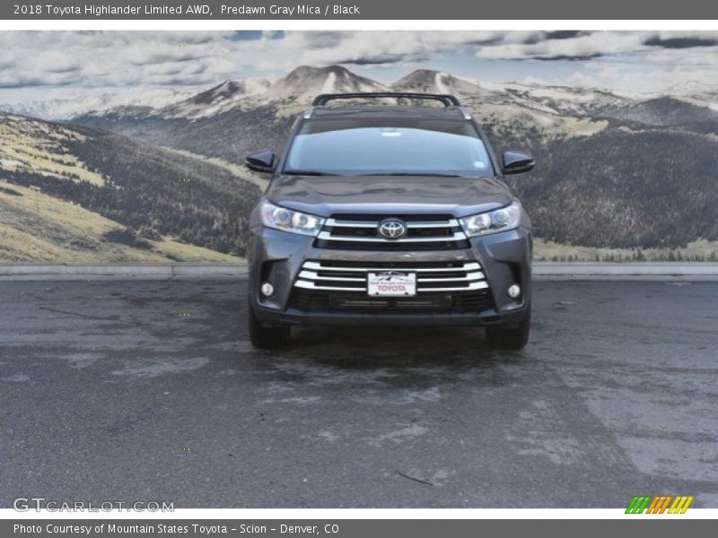 Predawn Gray Mica / Black 2018 Toyota Highlander Limited AWD