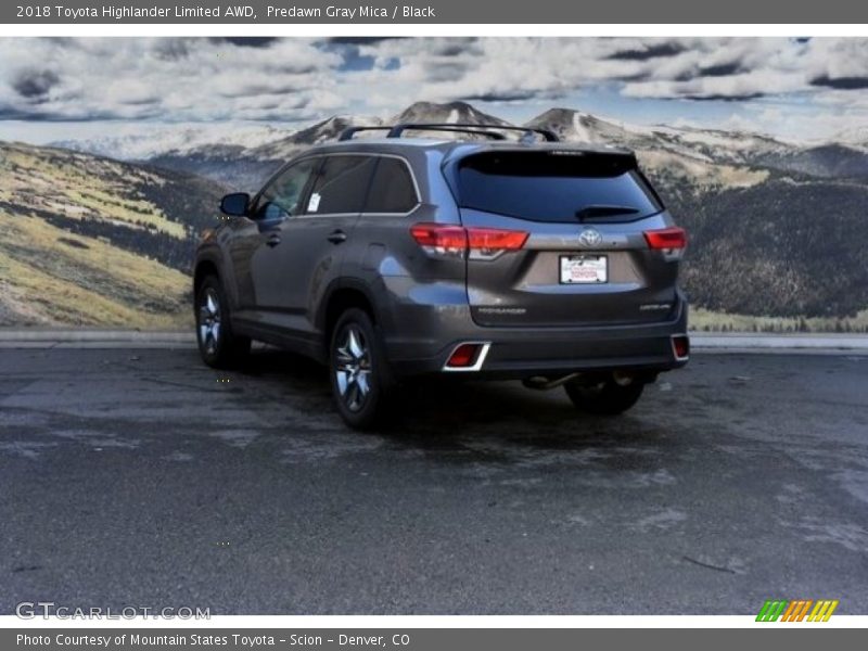 Predawn Gray Mica / Black 2018 Toyota Highlander Limited AWD