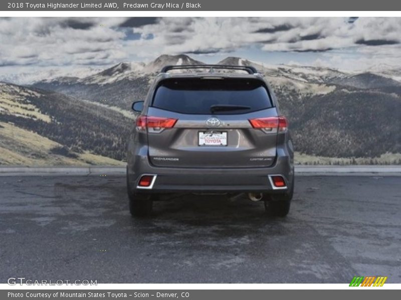 Predawn Gray Mica / Black 2018 Toyota Highlander Limited AWD