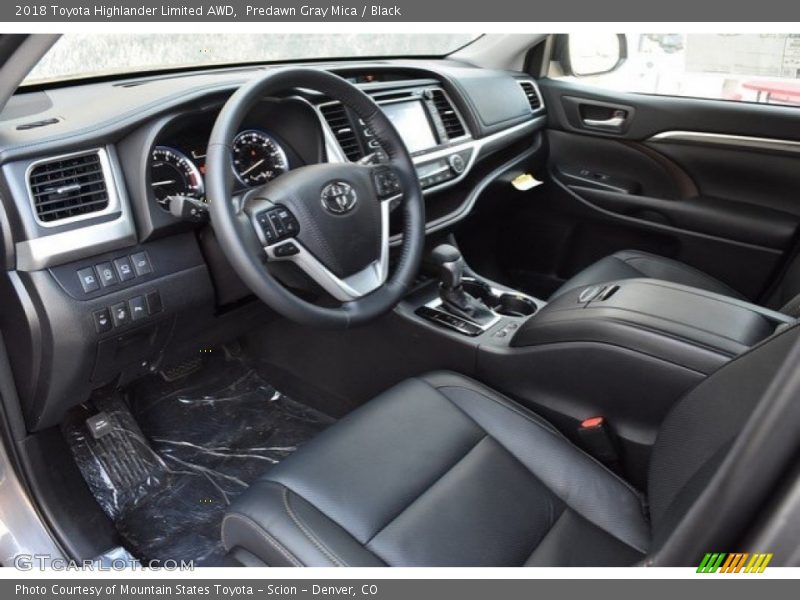 Predawn Gray Mica / Black 2018 Toyota Highlander Limited AWD