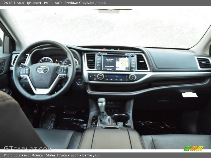 Predawn Gray Mica / Black 2018 Toyota Highlander Limited AWD