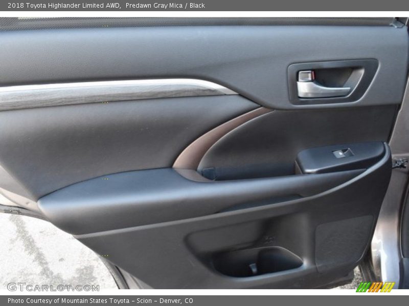 Predawn Gray Mica / Black 2018 Toyota Highlander Limited AWD