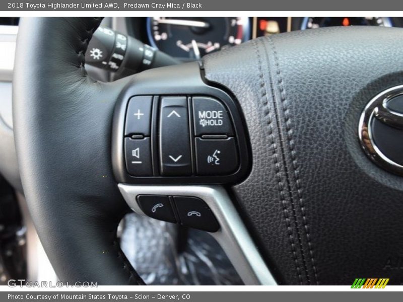 Predawn Gray Mica / Black 2018 Toyota Highlander Limited AWD