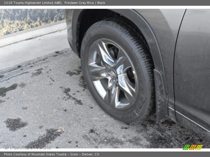 Predawn Gray Mica / Black 2018 Toyota Highlander Limited AWD