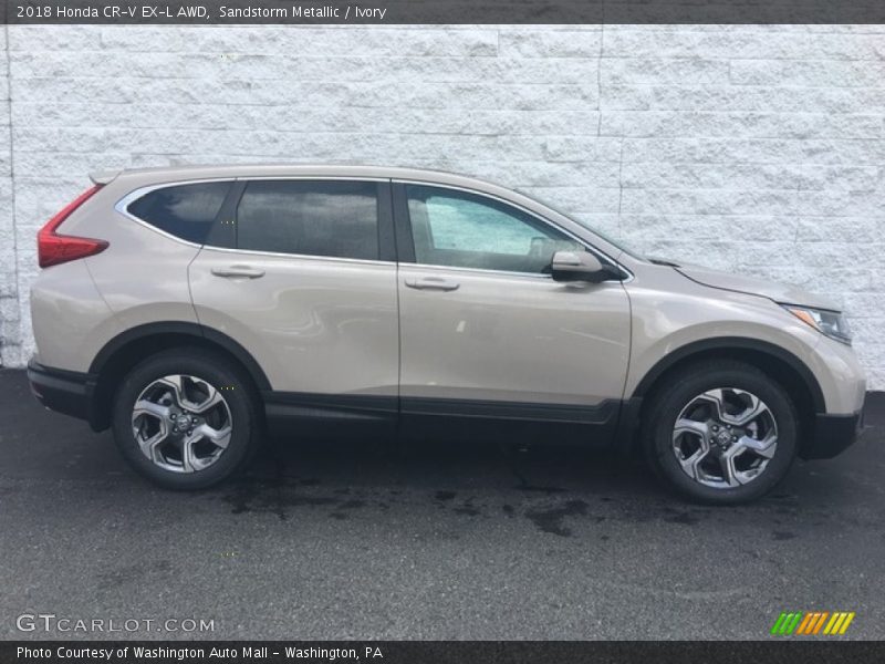 Sandstorm Metallic / Ivory 2018 Honda CR-V EX-L AWD