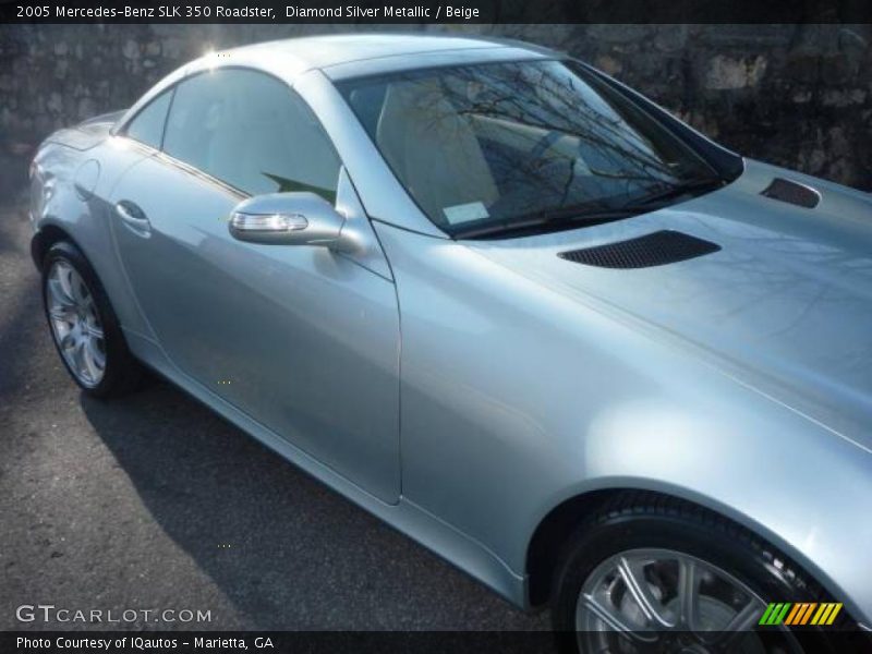 Diamond Silver Metallic / Beige 2005 Mercedes-Benz SLK 350 Roadster
