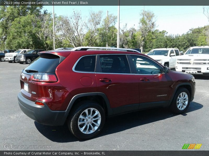 Velvet Red Pearl / Black 2019 Jeep Cherokee Latitude