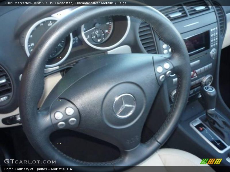 Diamond Silver Metallic / Beige 2005 Mercedes-Benz SLK 350 Roadster