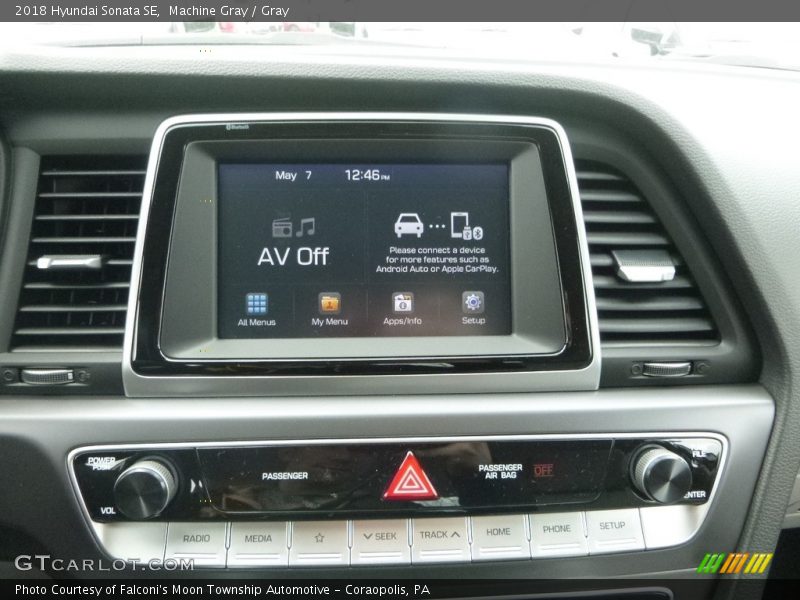 Machine Gray / Gray 2018 Hyundai Sonata SE